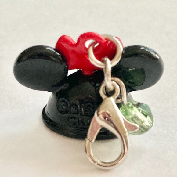 Vintage Minnie Mouse Hat Charm Bow Polka Dots Red Black Clip Zipper Pull Purse - Picture 4 of 11